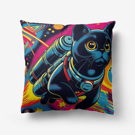 Jetpack Cat Pillow