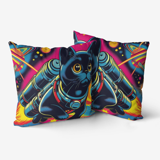 Jetpack Cat Pillow