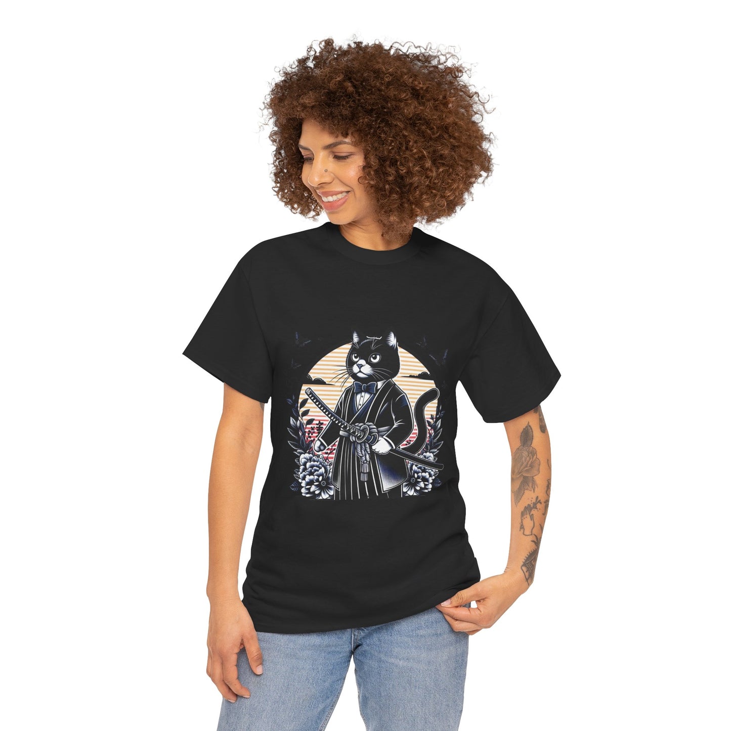 Samurai Tux Cat Tee