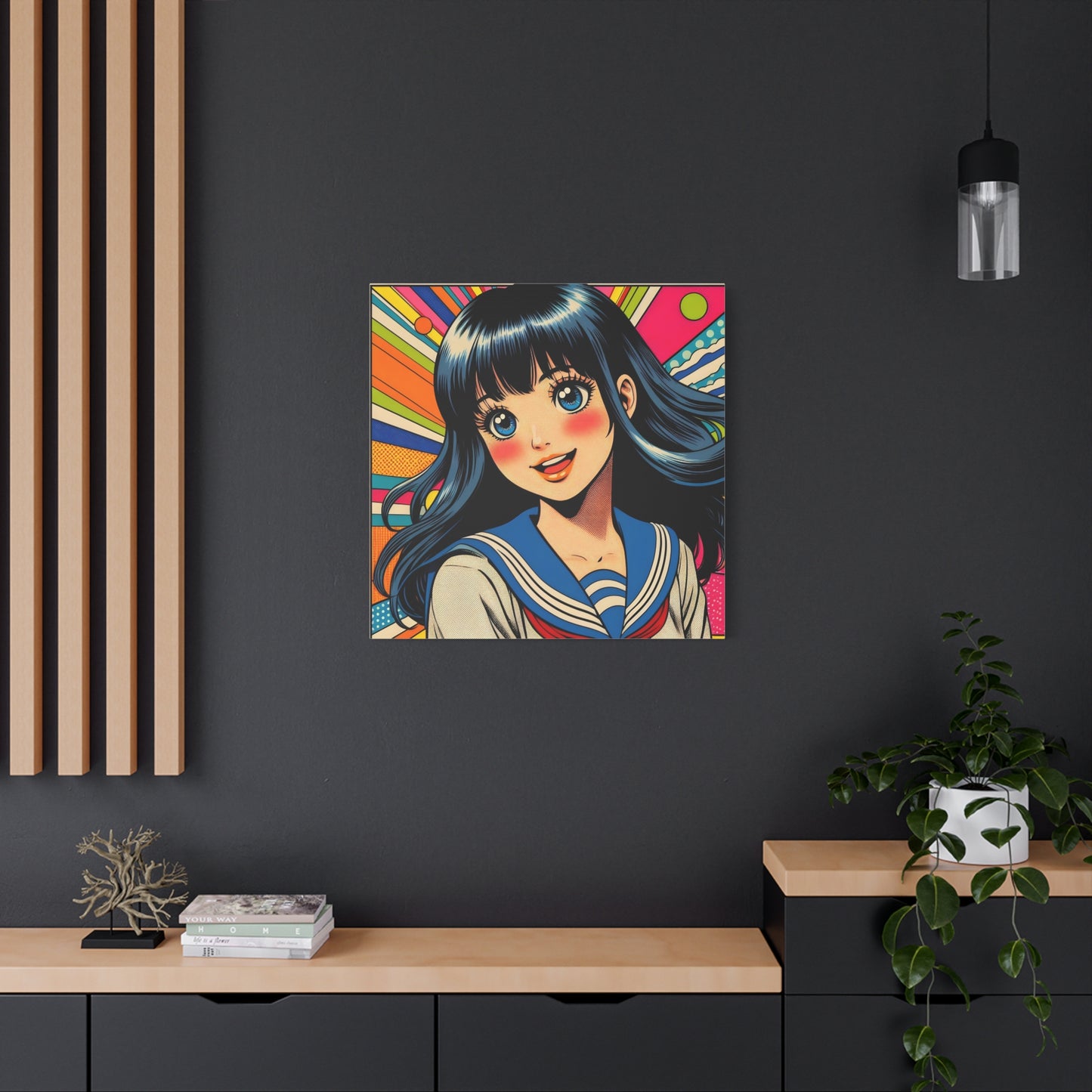 Schoolgirl Pop Canvas