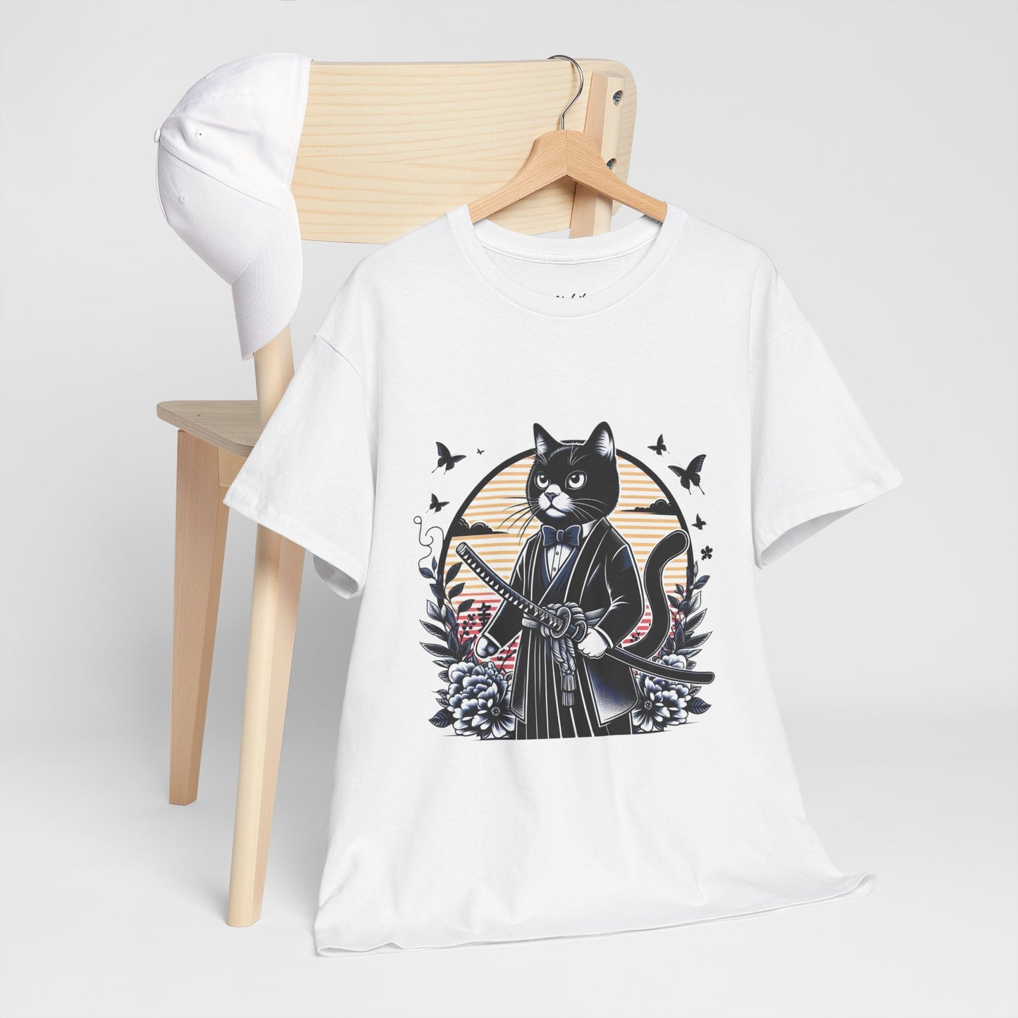 Samurai Tux Cat Tee