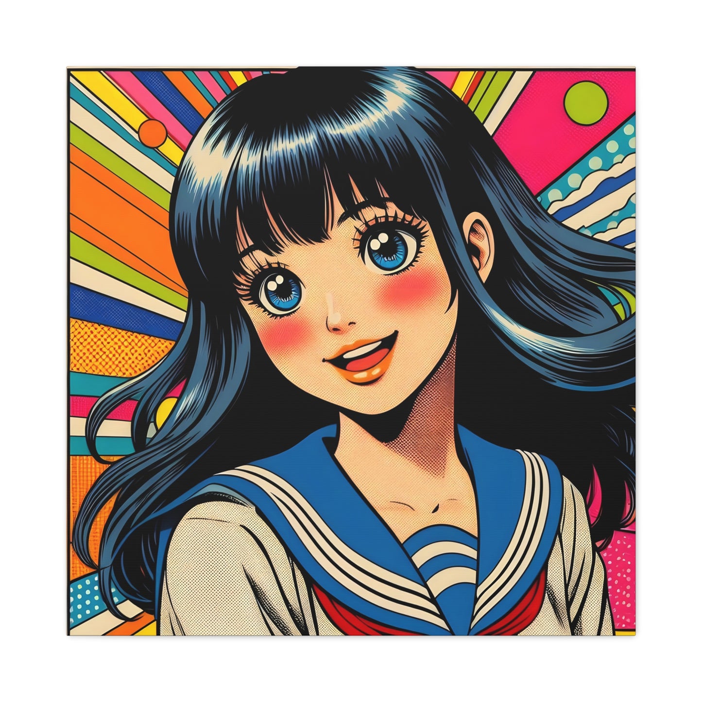Schoolgirl Pop Canvas