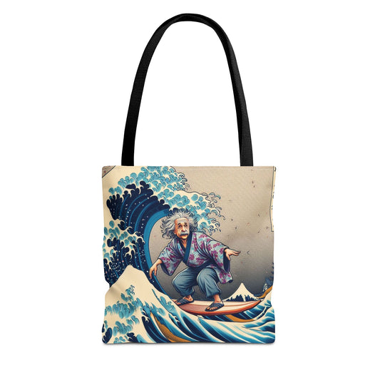 Einstein's Brain Waves Tote Bag