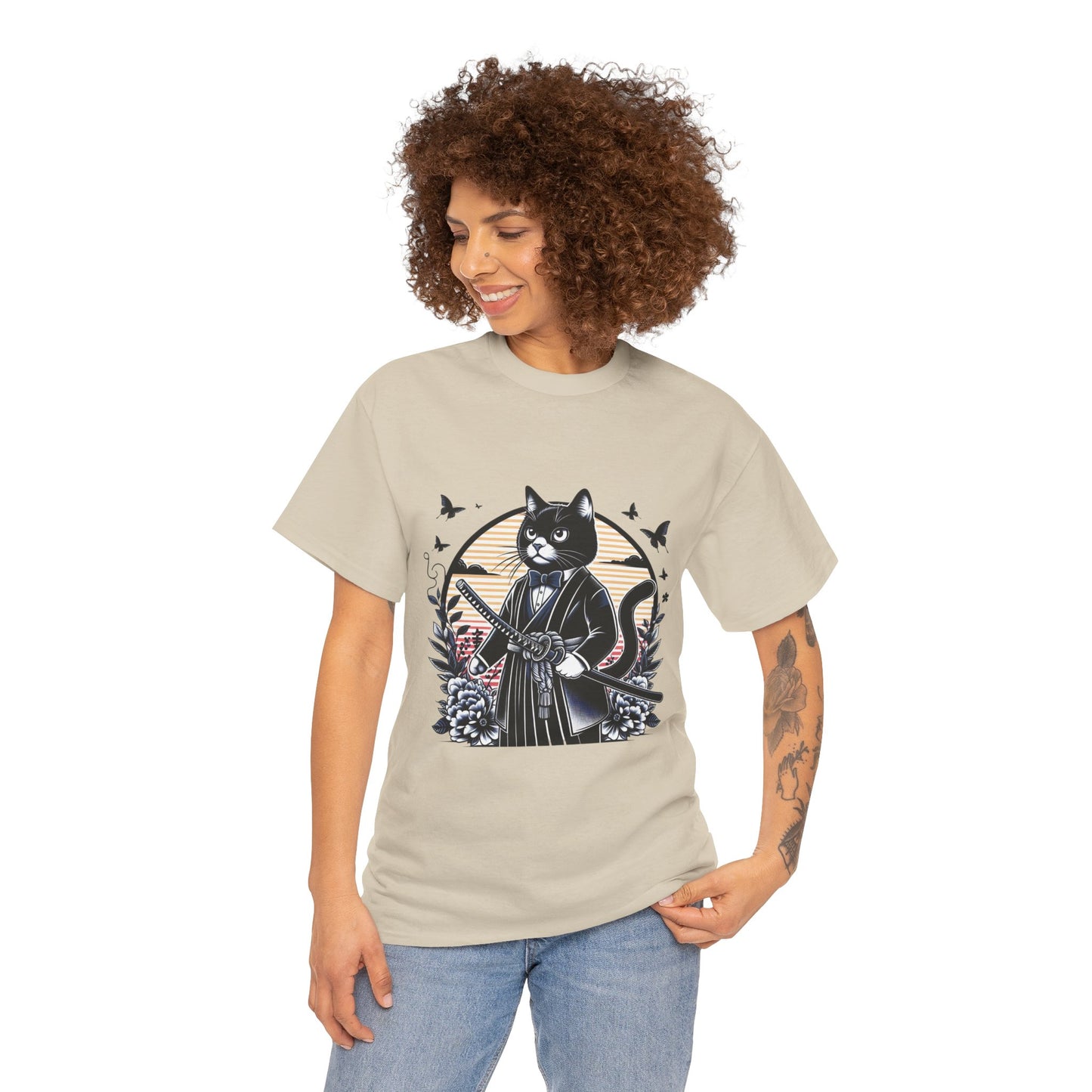Samurai Tux Cat Tee