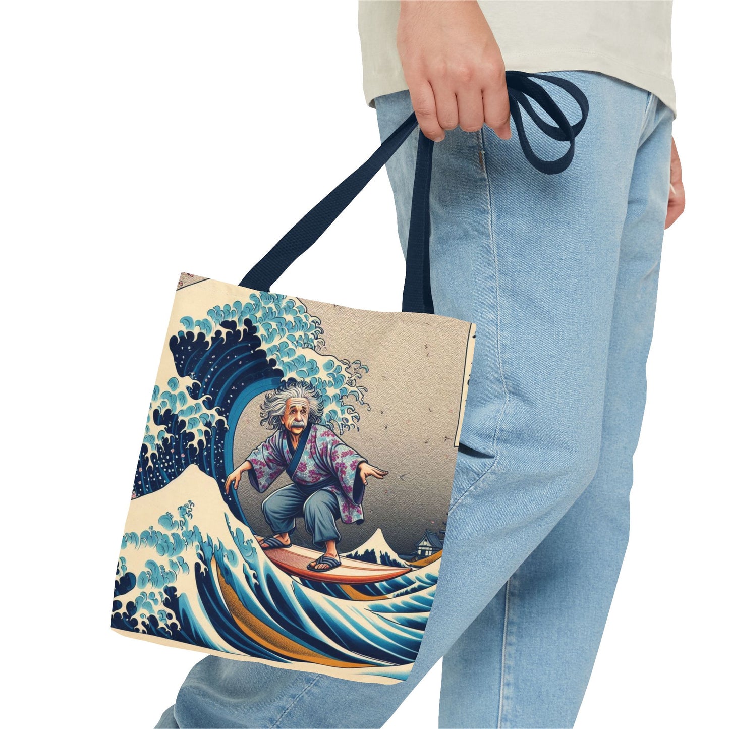 Einstein's Brain Waves Tote Bag