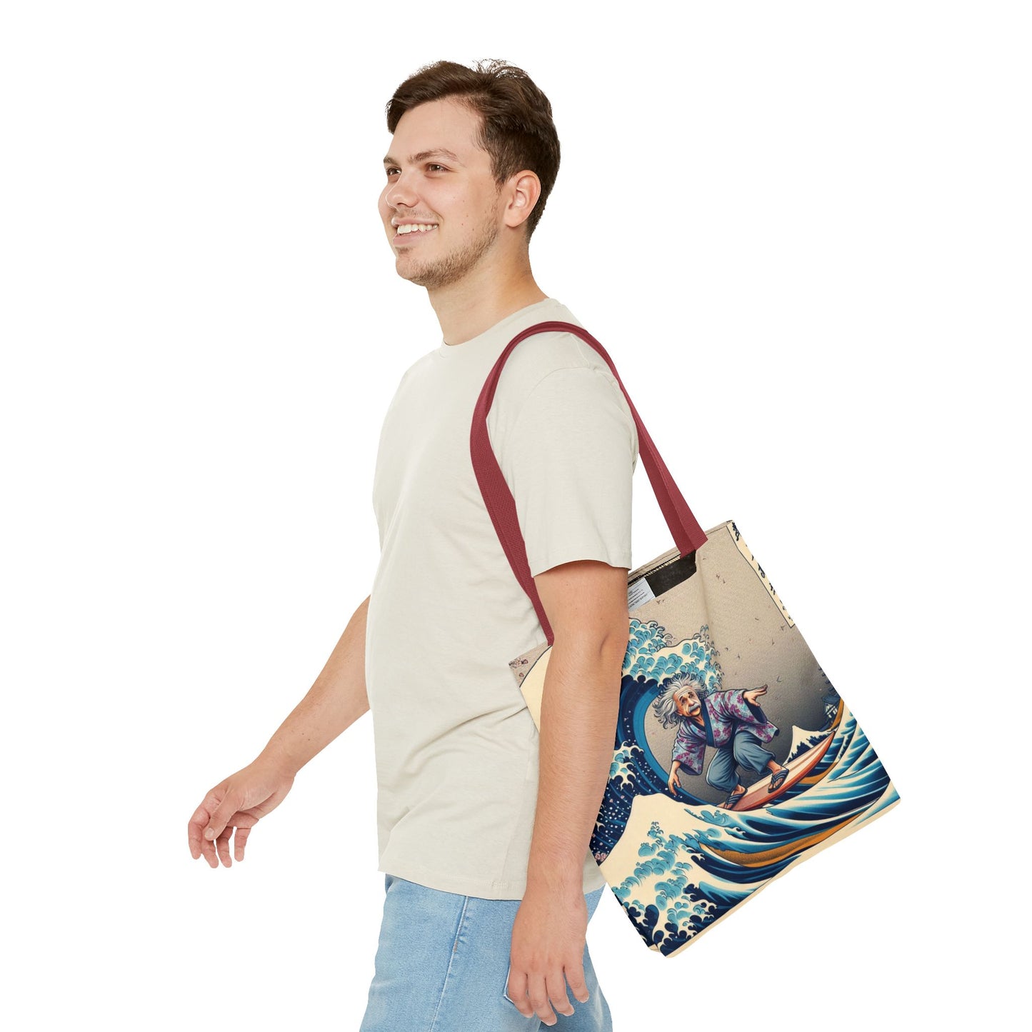 Einstein's Brain Waves Tote Bag