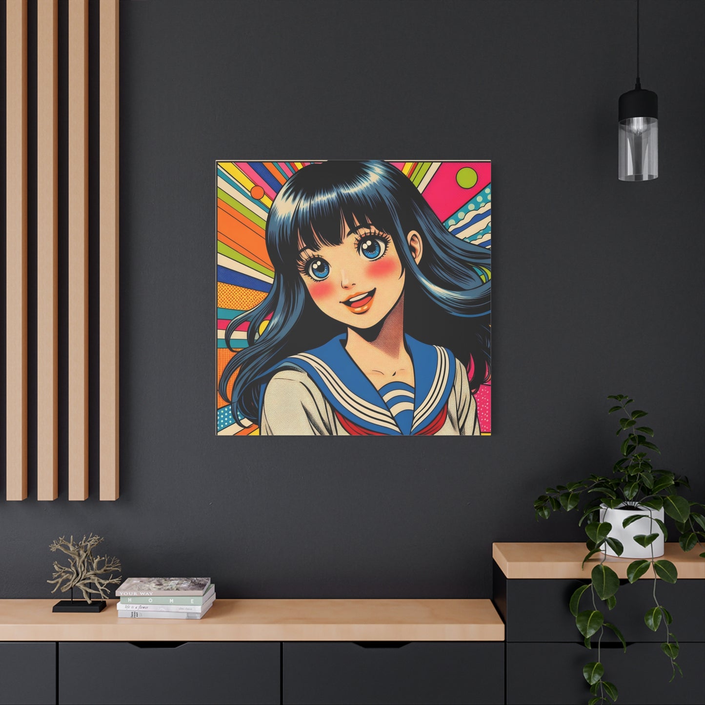 Schoolgirl Pop Canvas