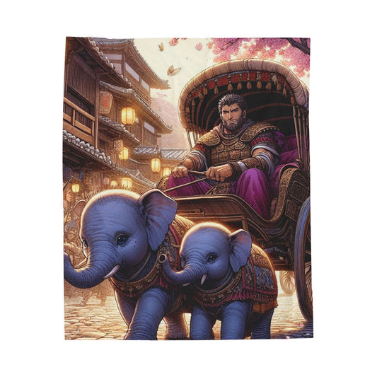 Hannibal Crosses the Street Plush Blanket