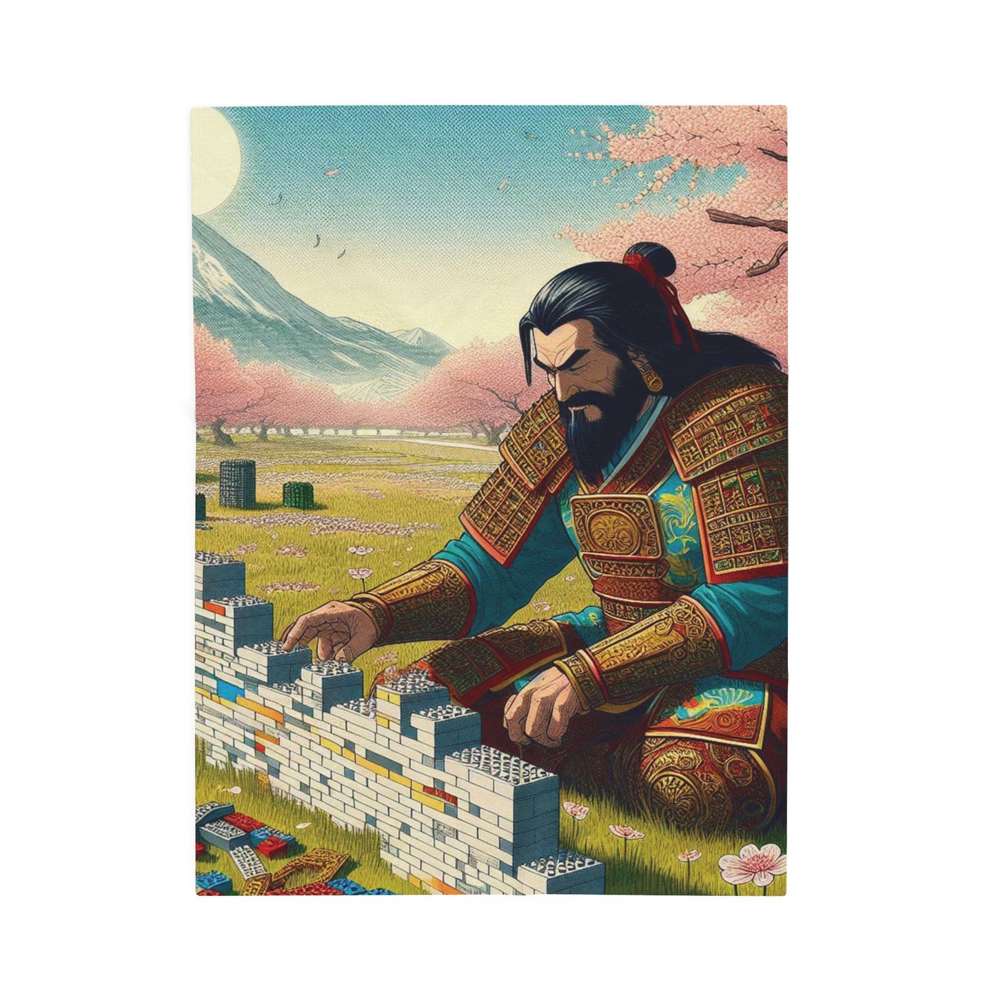 Ghenghis Builds a Wall Plush Blanket