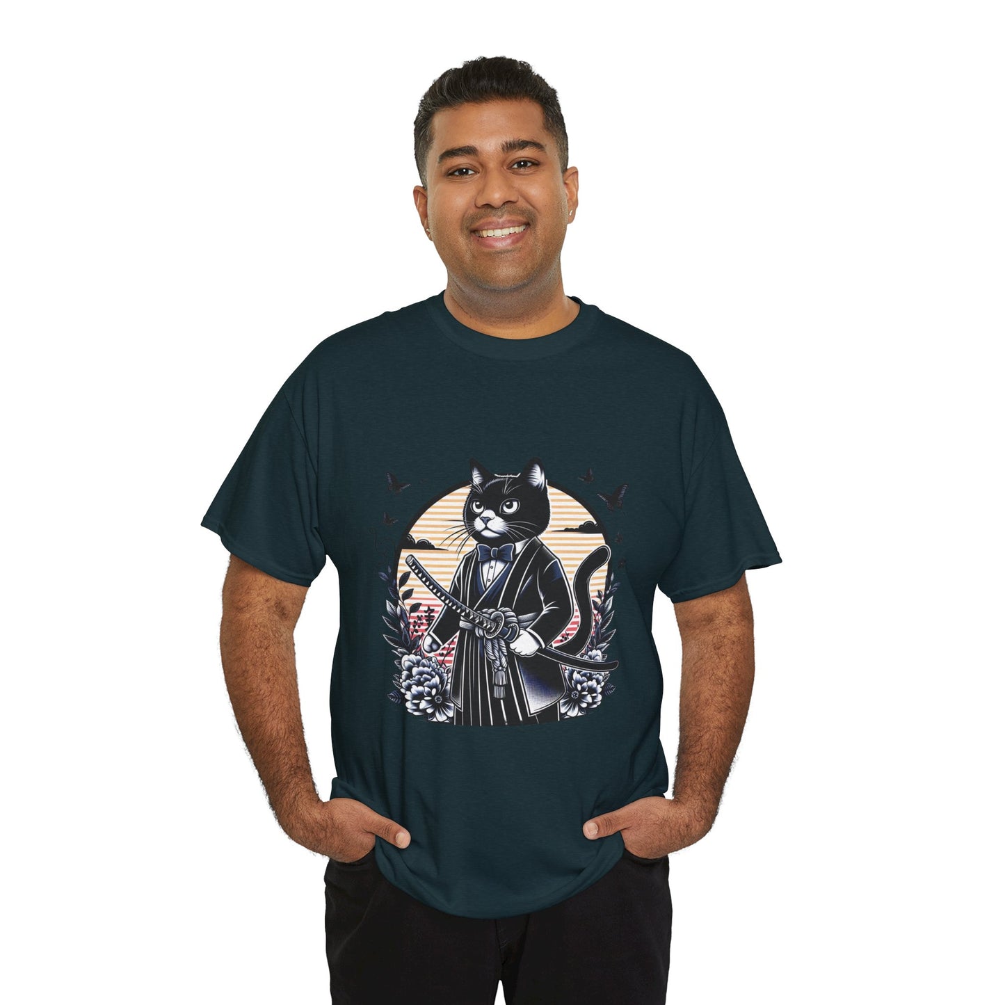 Samurai Tux Cat Tee