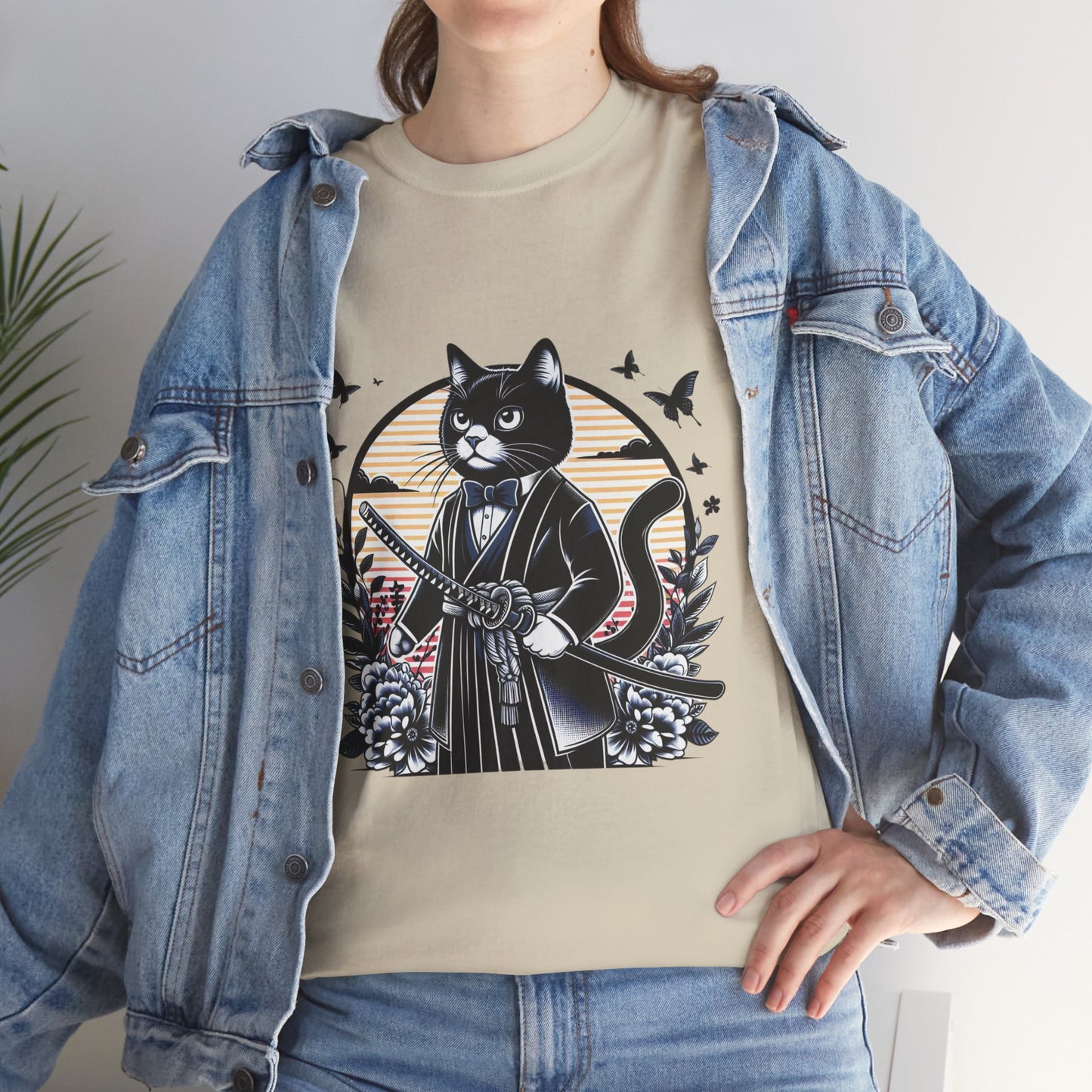Samurai Tux Cat Tee