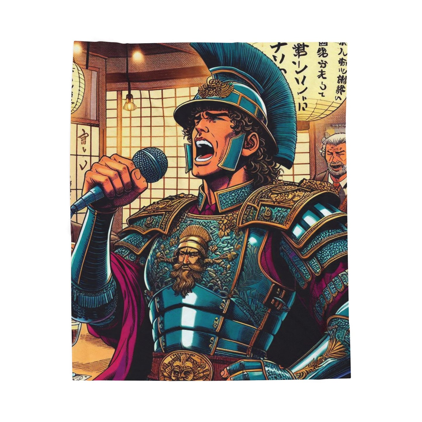 Alexander the Karaoke Great Plush Blanket