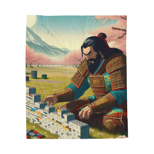 Ghenghis Builds a Wall Plush Blanket