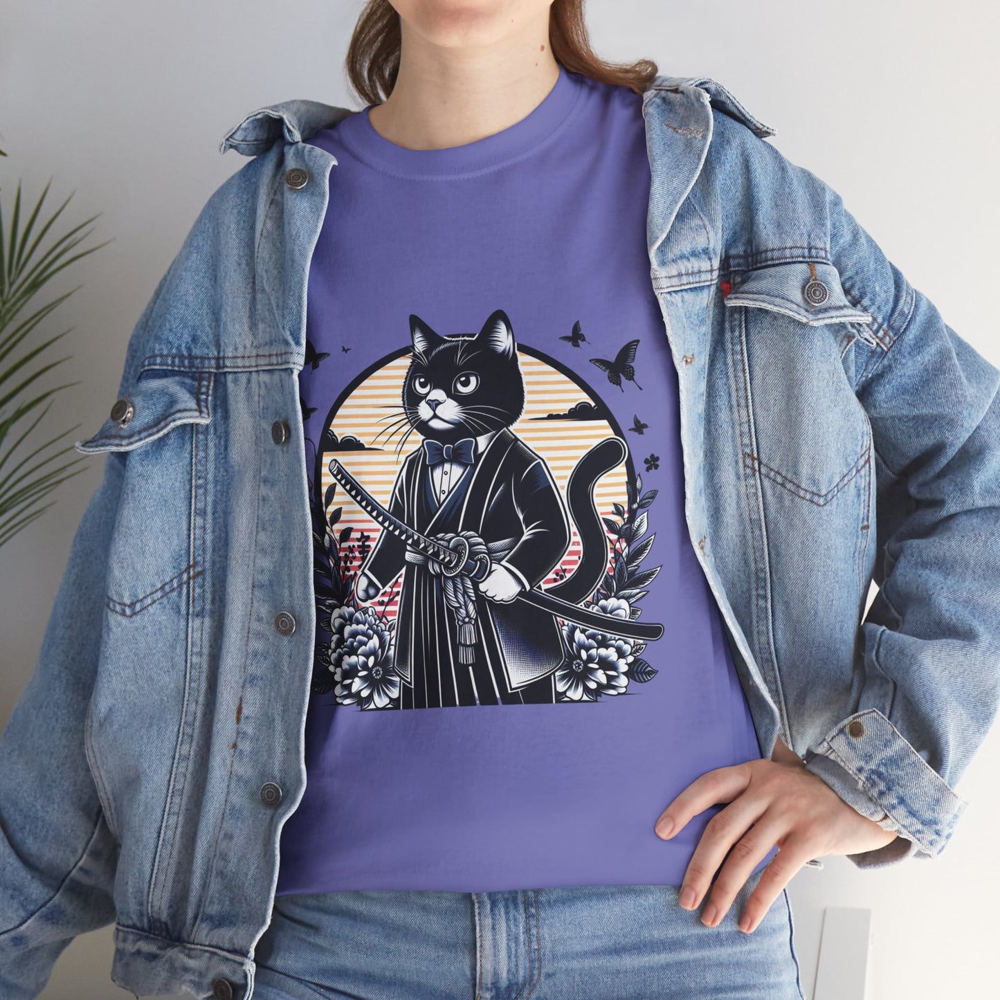 Samurai Tux Cat Tee