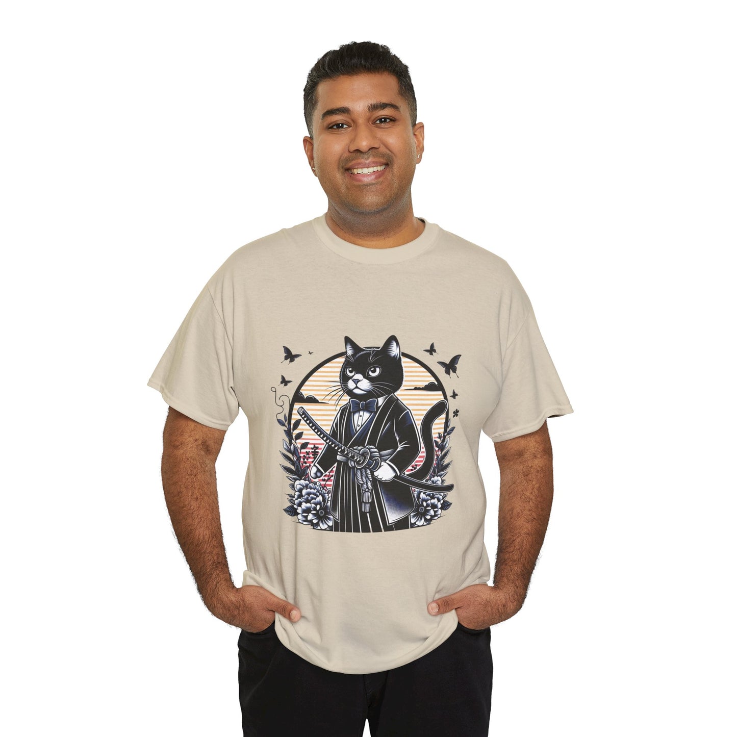 Samurai Tux Cat Tee