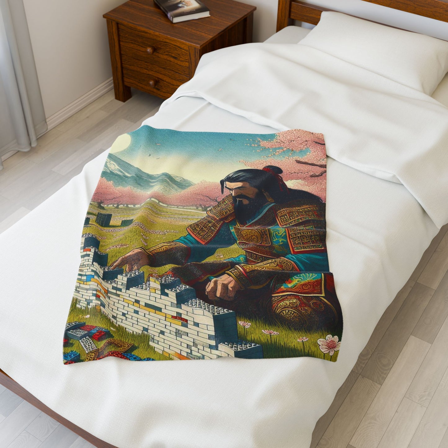 Ghenghis Builds a Wall Plush Blanket