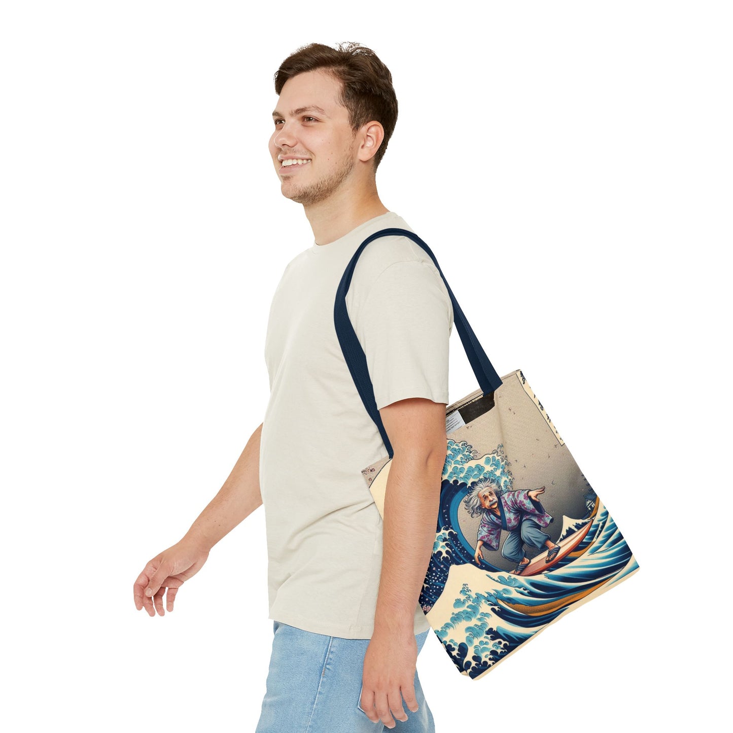 Einstein's Brain Waves Tote Bag