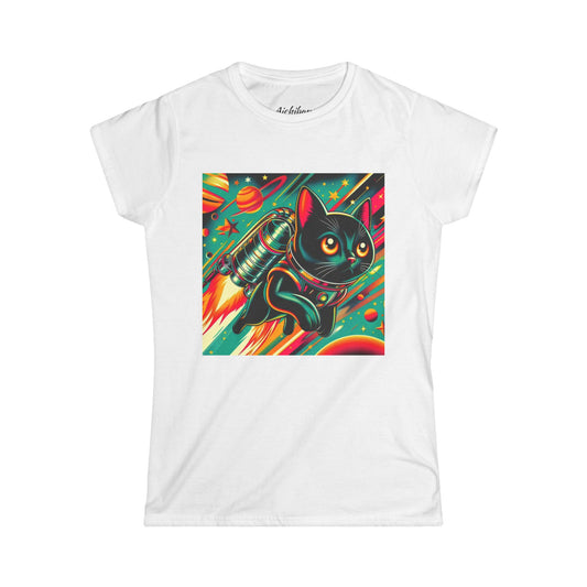 Jetpack Cat Tee (Womens)