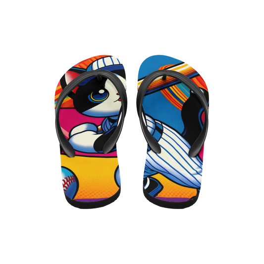 Pop Fly Cat Flip Flops