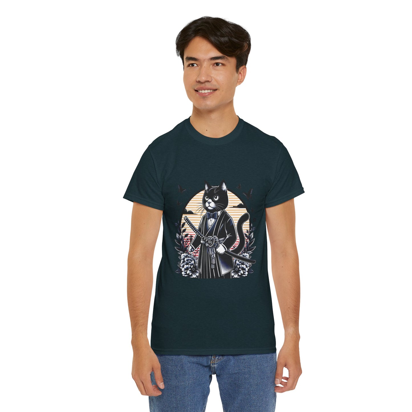 Samurai Tux Cat Tee