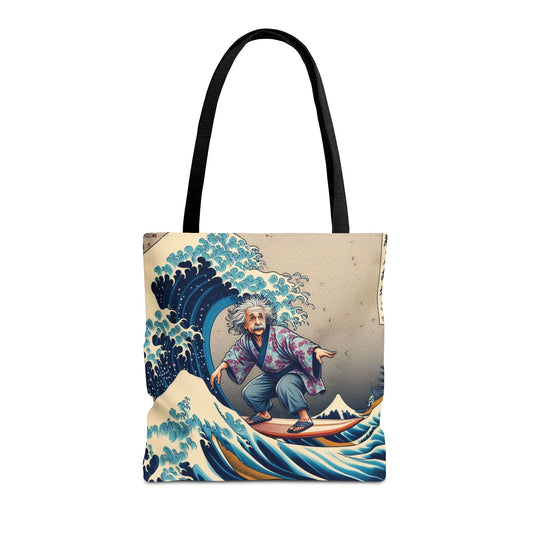 Einstein's Brain Waves Tote Bag