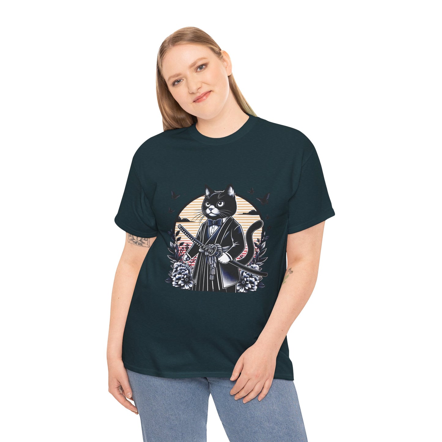 Samurai Tux Cat Tee