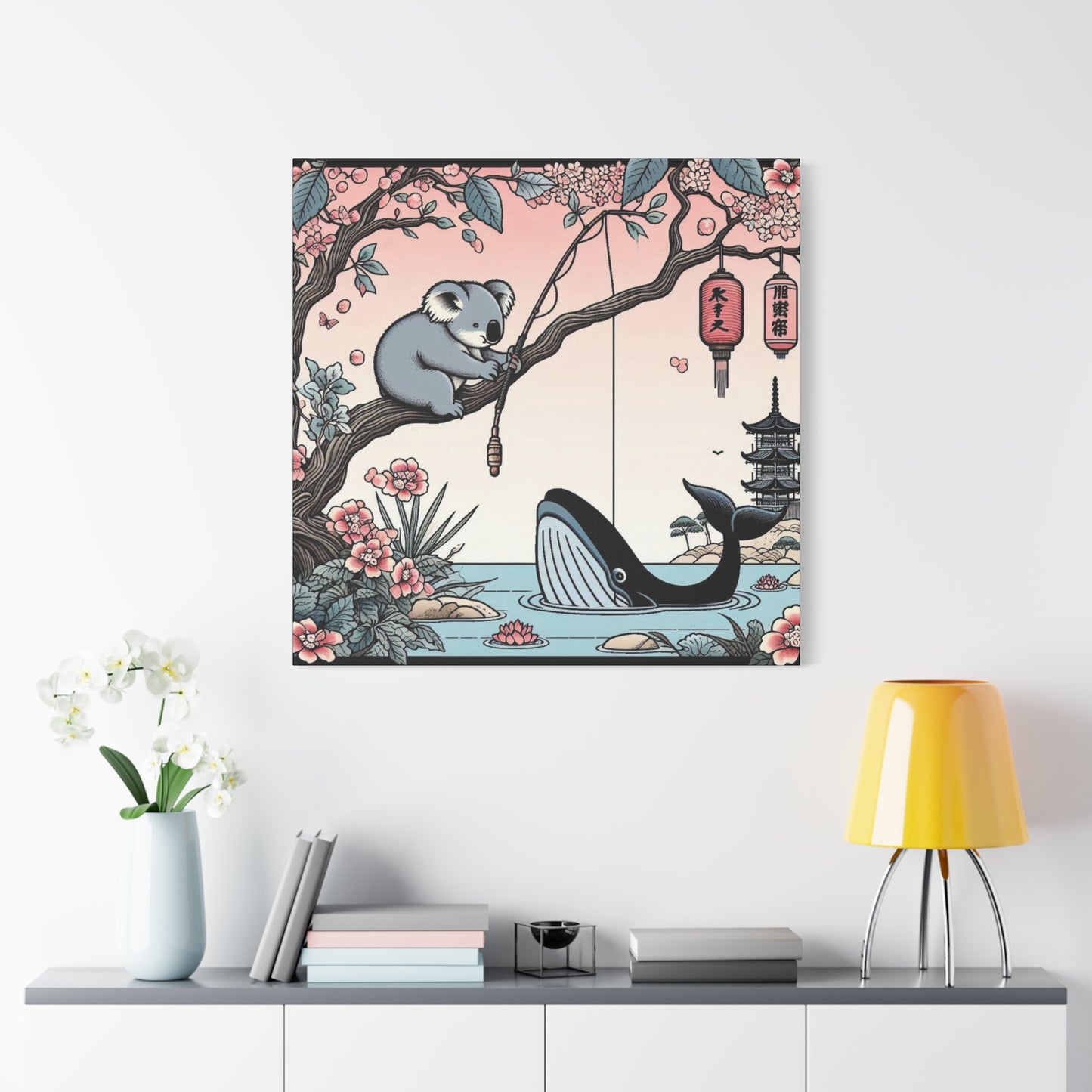Koala & Whale Canvas