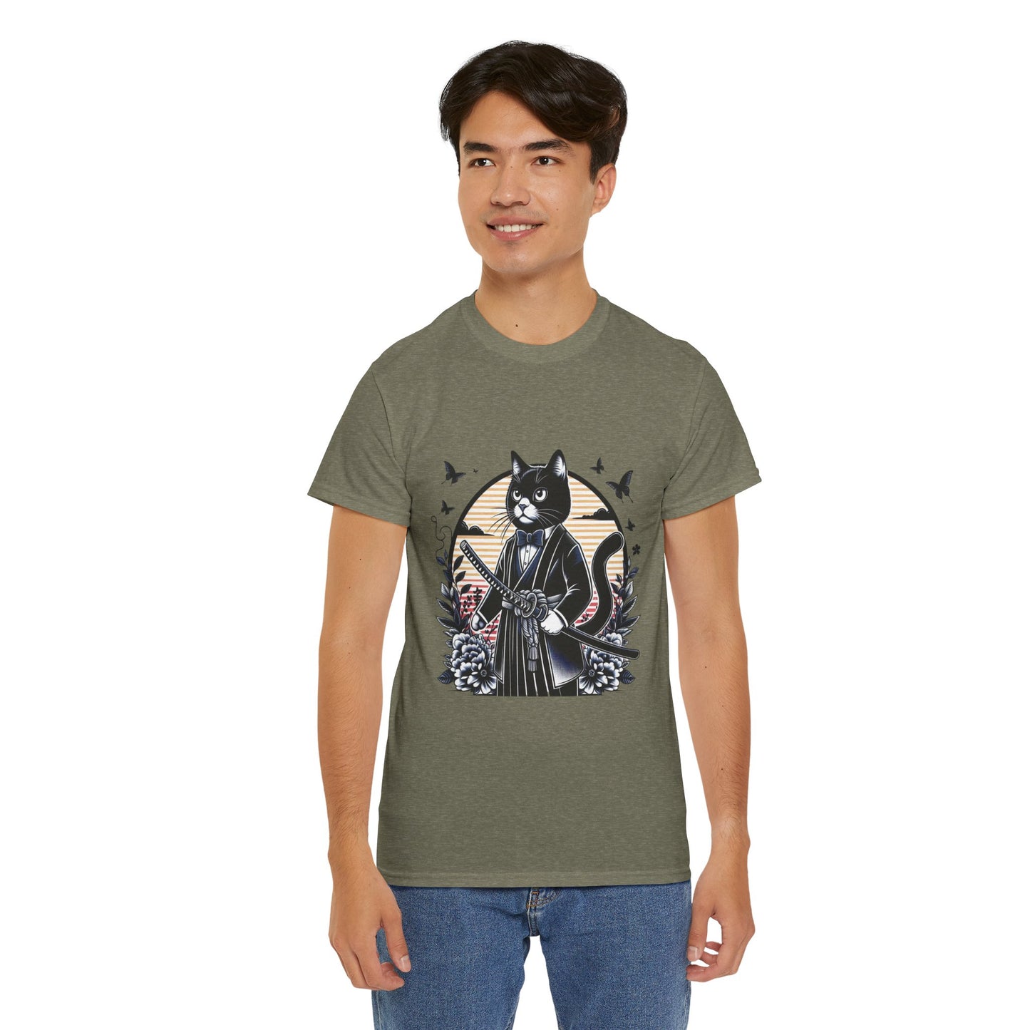 Samurai Tux Cat Tee
