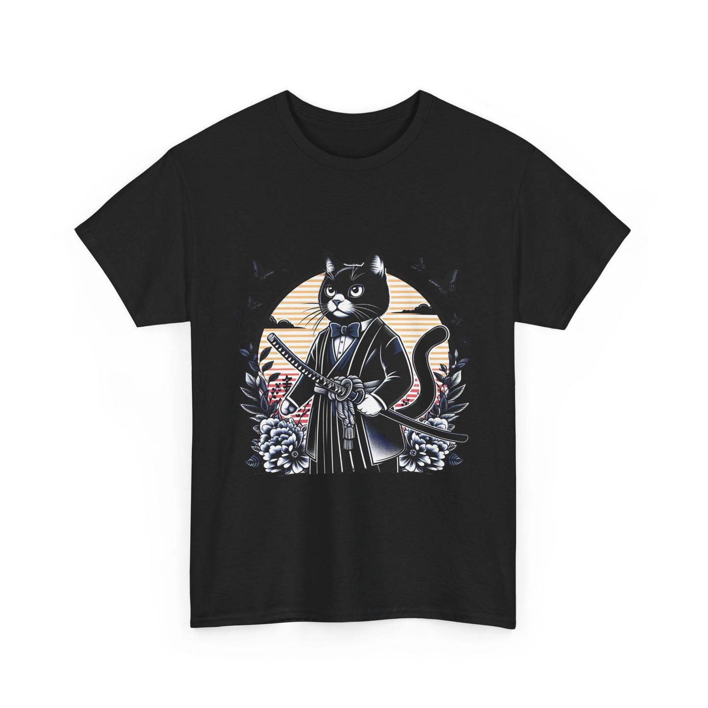 Samurai Tux Cat Tee