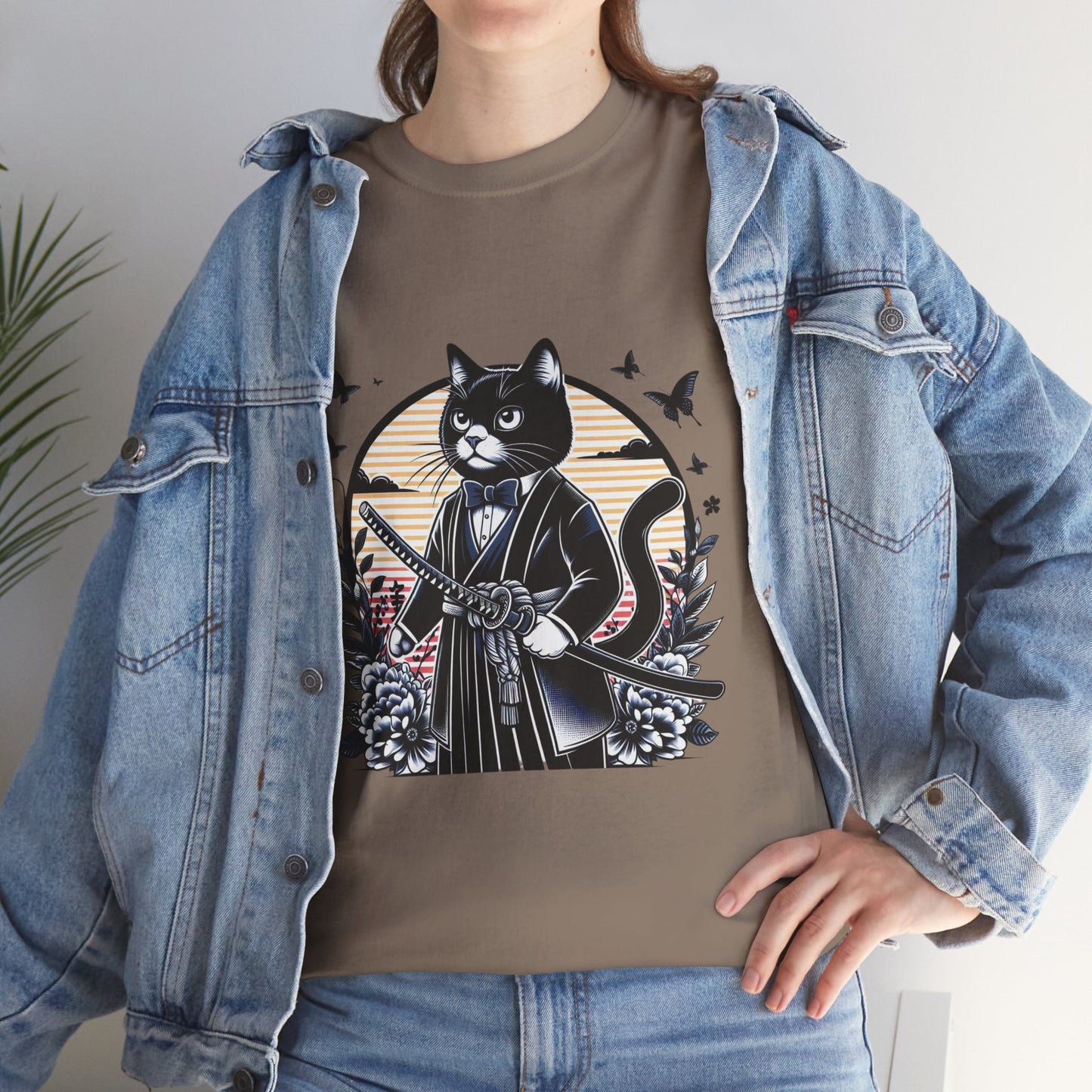 Samurai Tux Cat Tee
