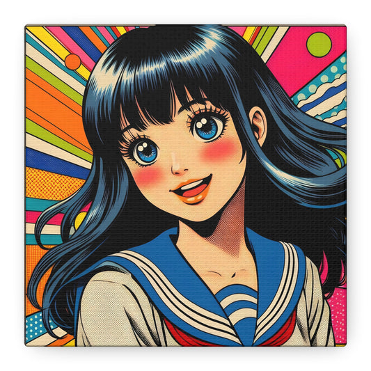 Schoolgirl Pop Canvas