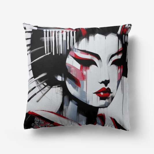Neo Geisha Pillow