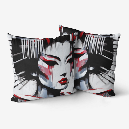 Neo Geisha Pillow