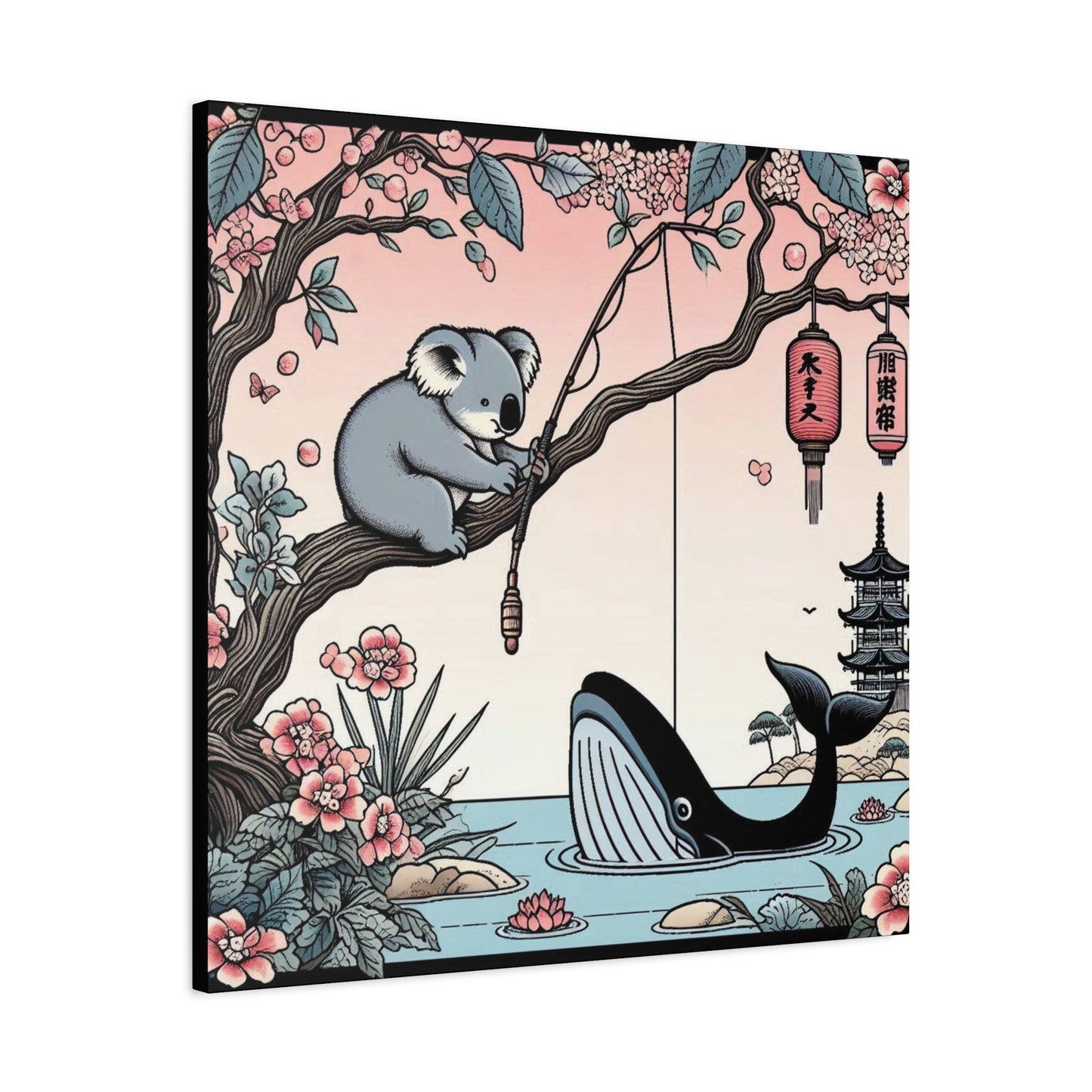 Koala & Whale Canvas