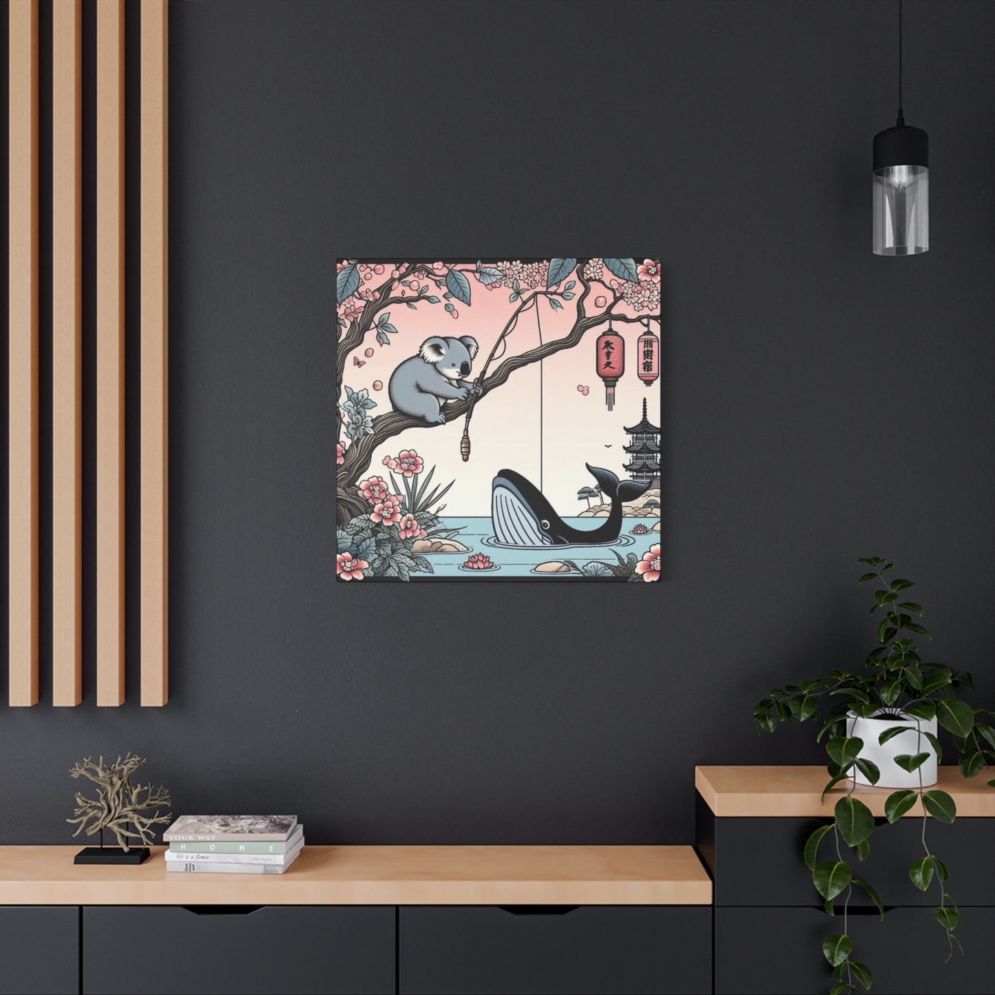 Koala & Whale Canvas