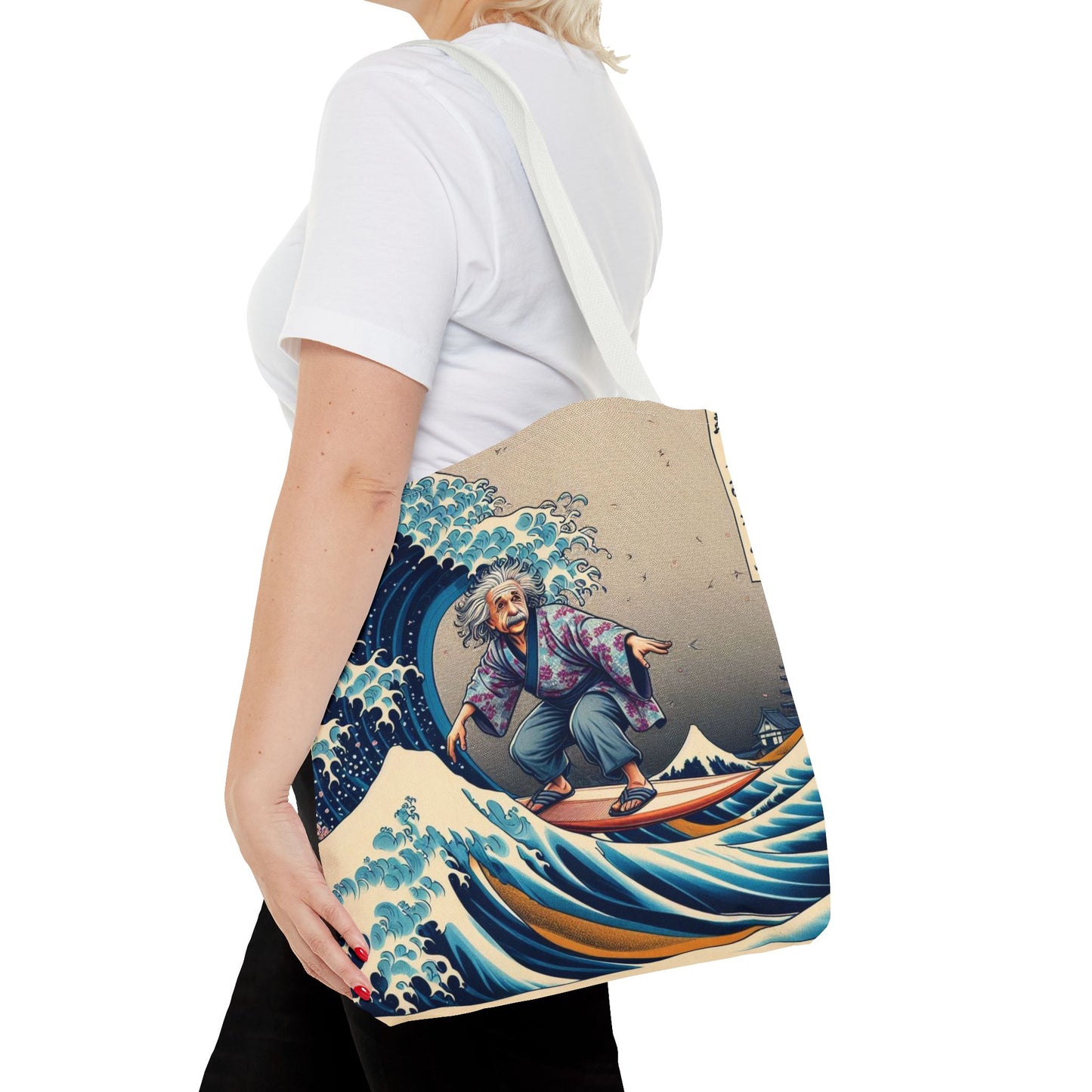 Einstein's Brain Waves Tote Bag