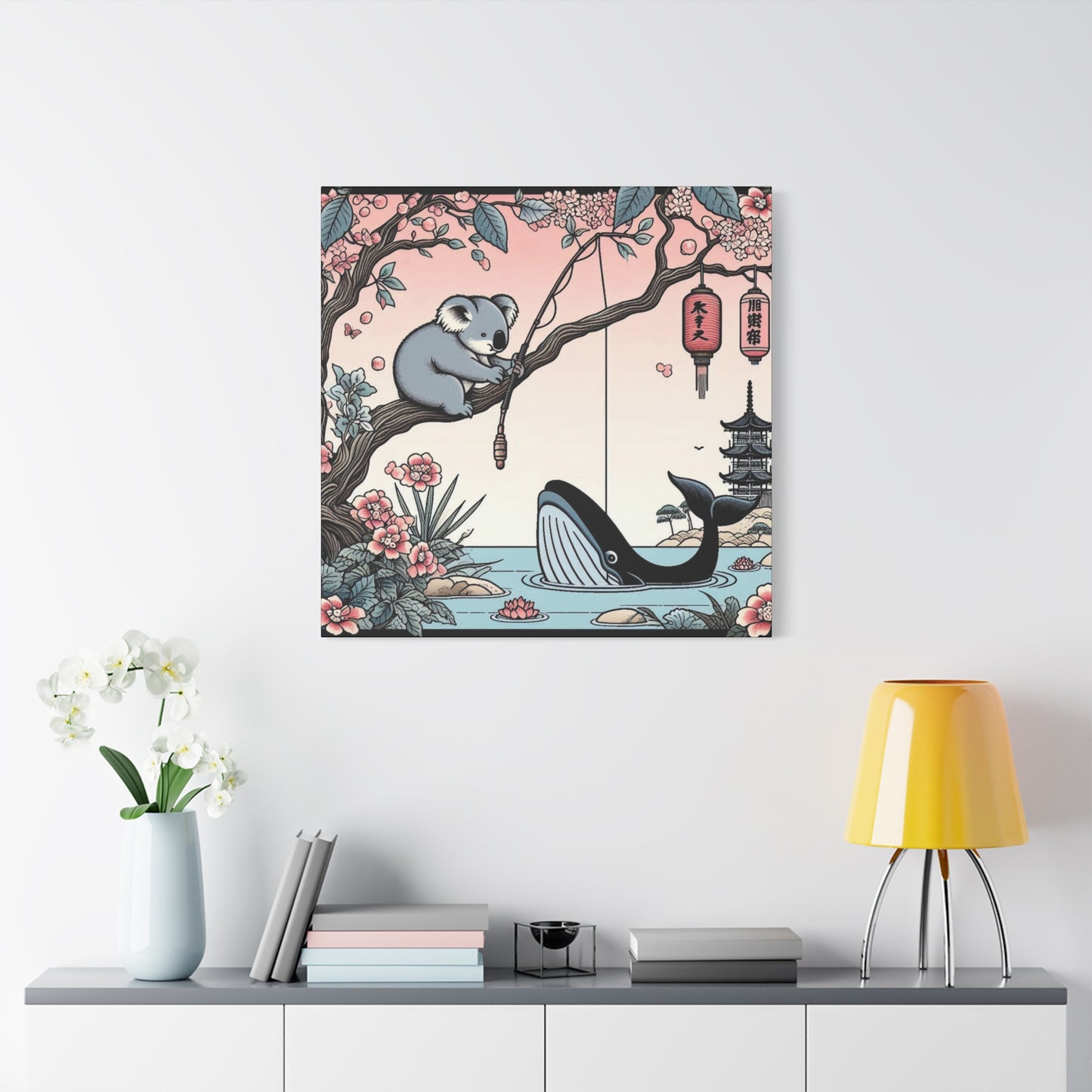 Koala & Whale Canvas