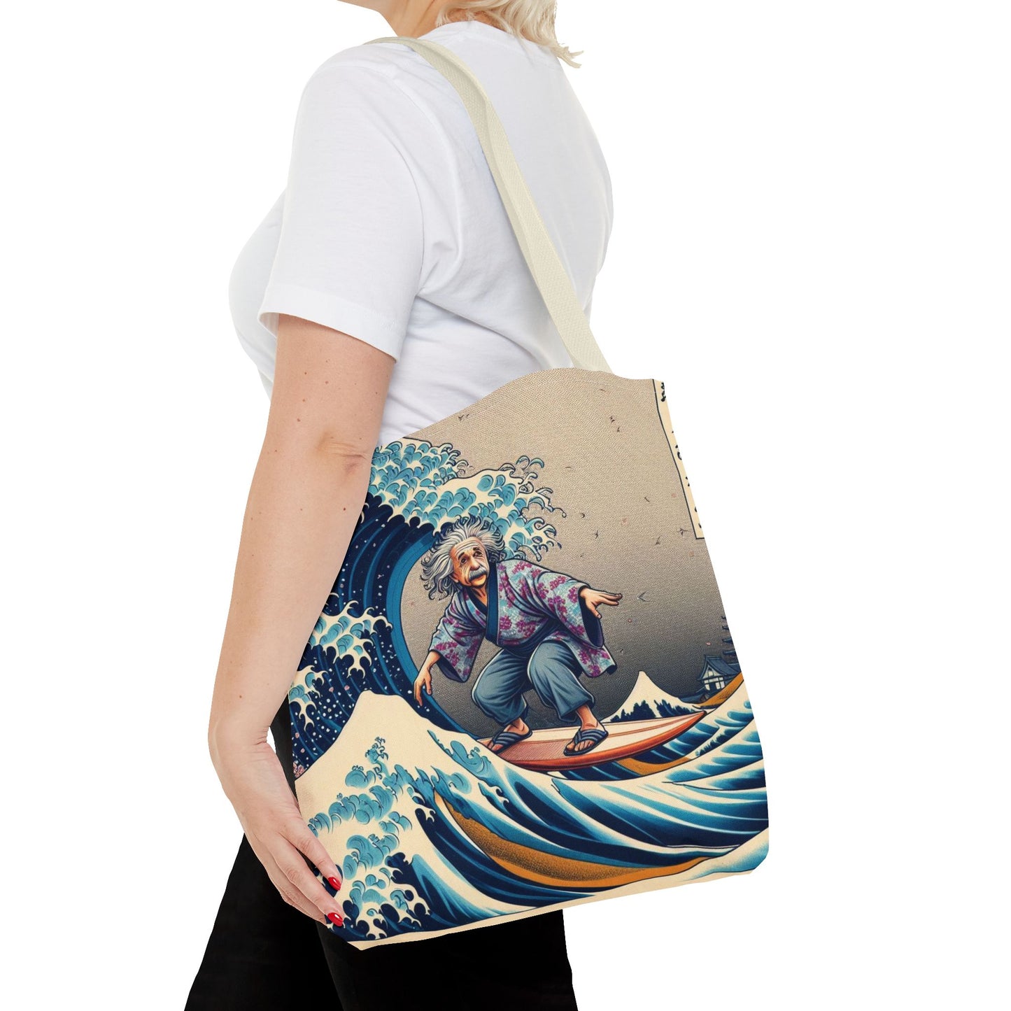 Einstein's Brain Waves Tote Bag