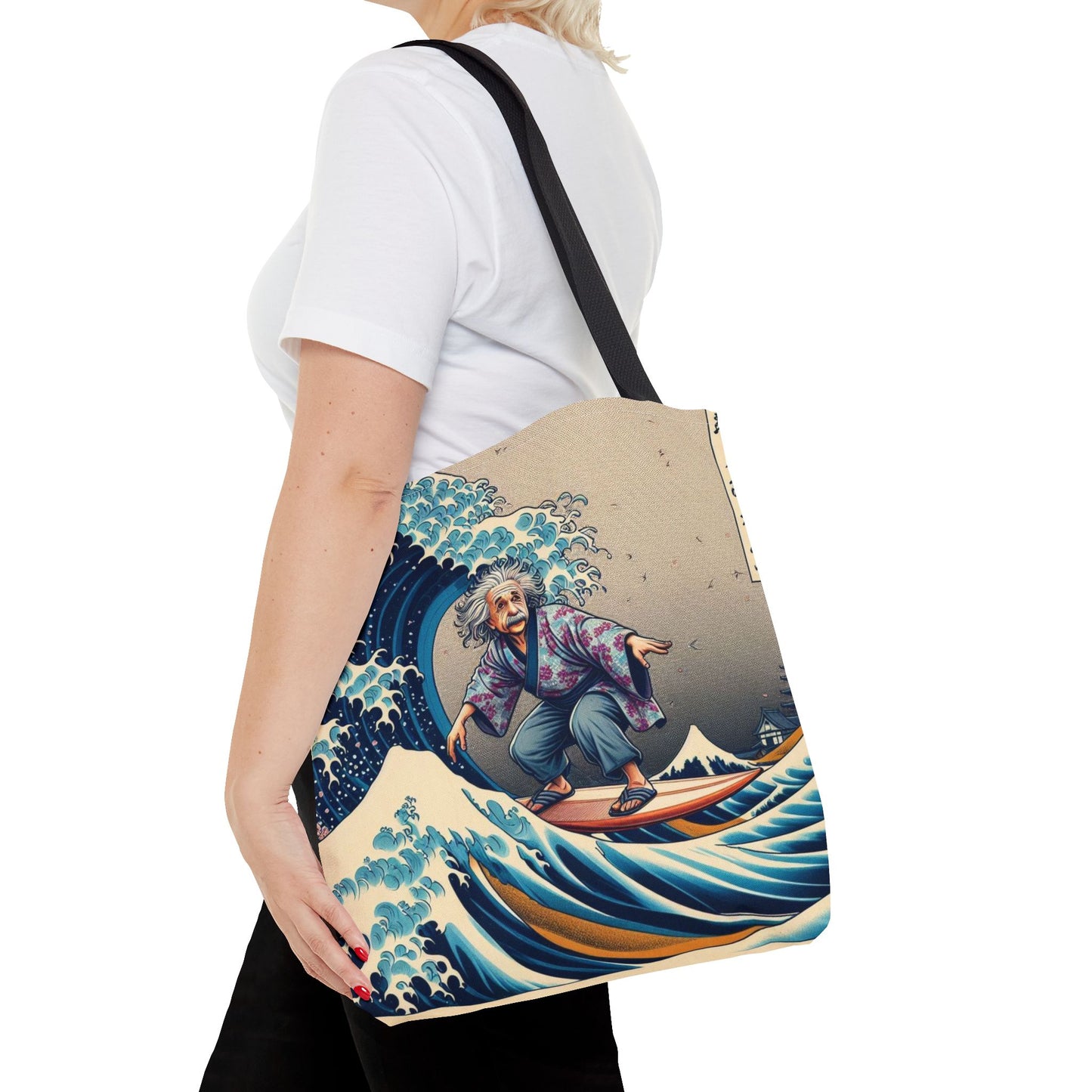 Einstein's Brain Waves Tote Bag
