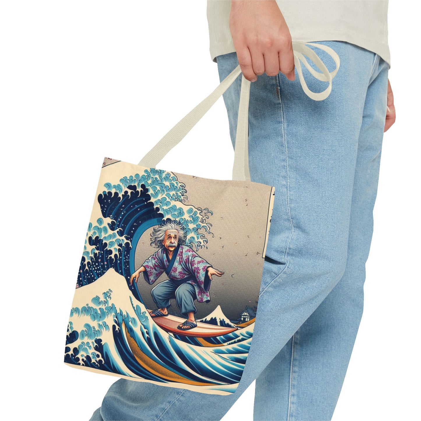 Einstein's Brain Waves Tote Bag