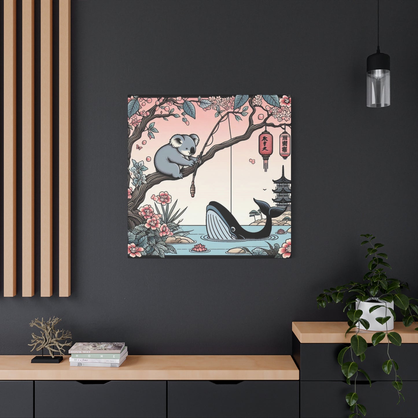 Koala & Whale Canvas