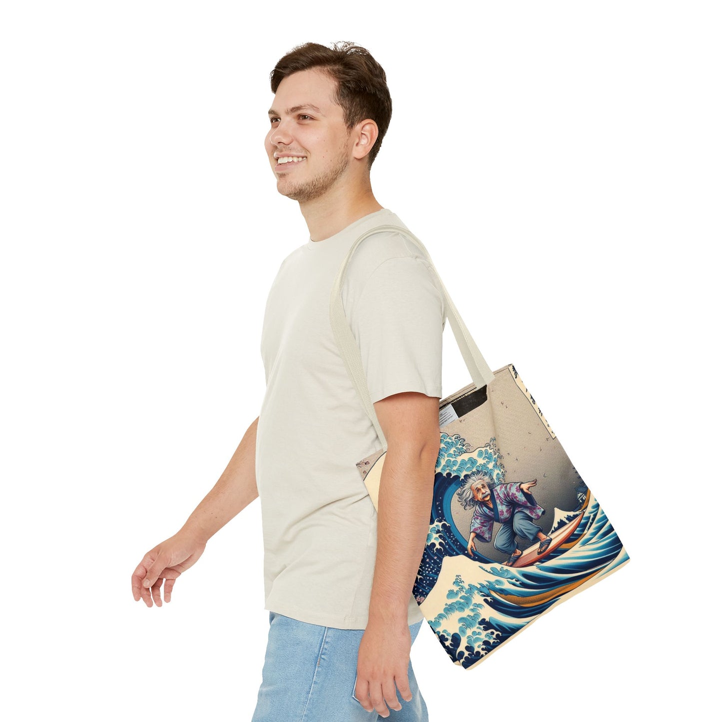 Einstein's Brain Waves Tote Bag