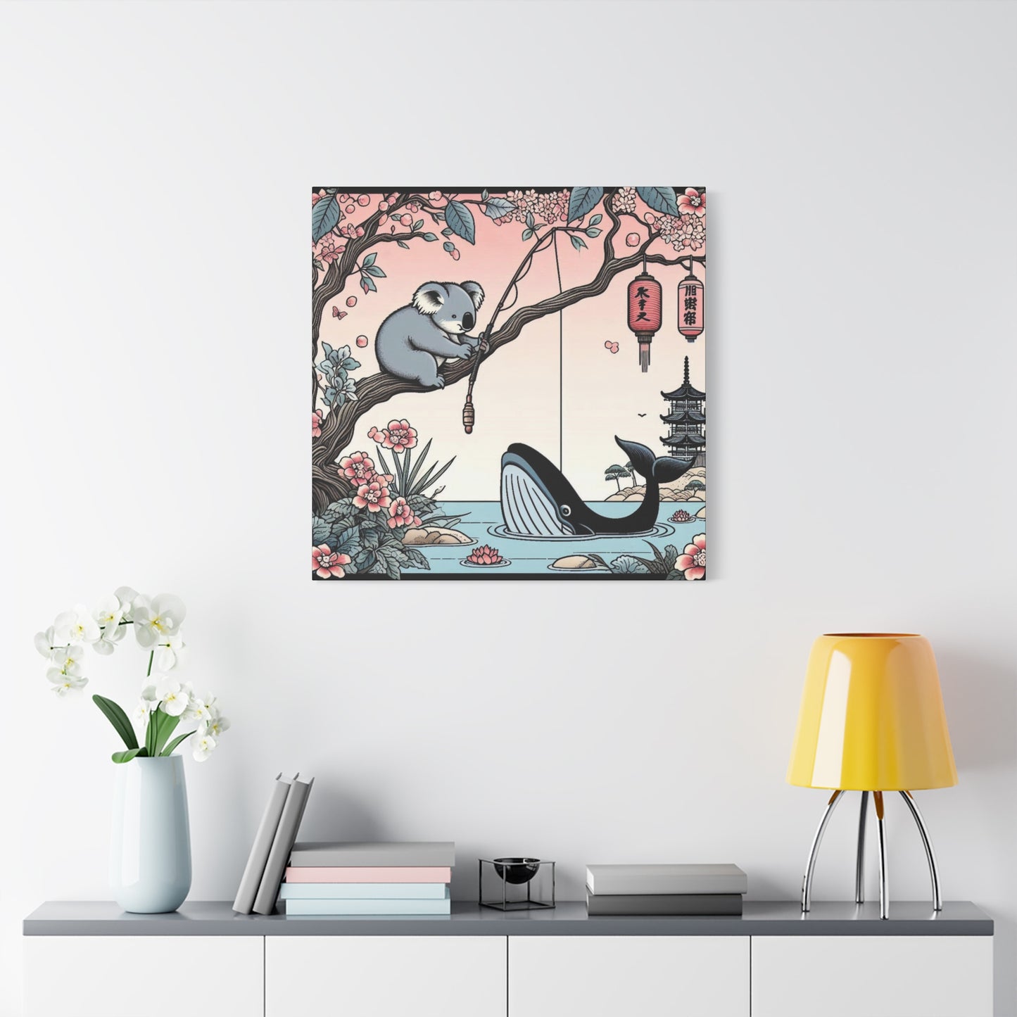 Koala & Whale Canvas