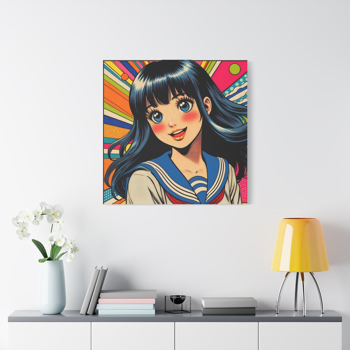 Schoolgirl Pop Canvas