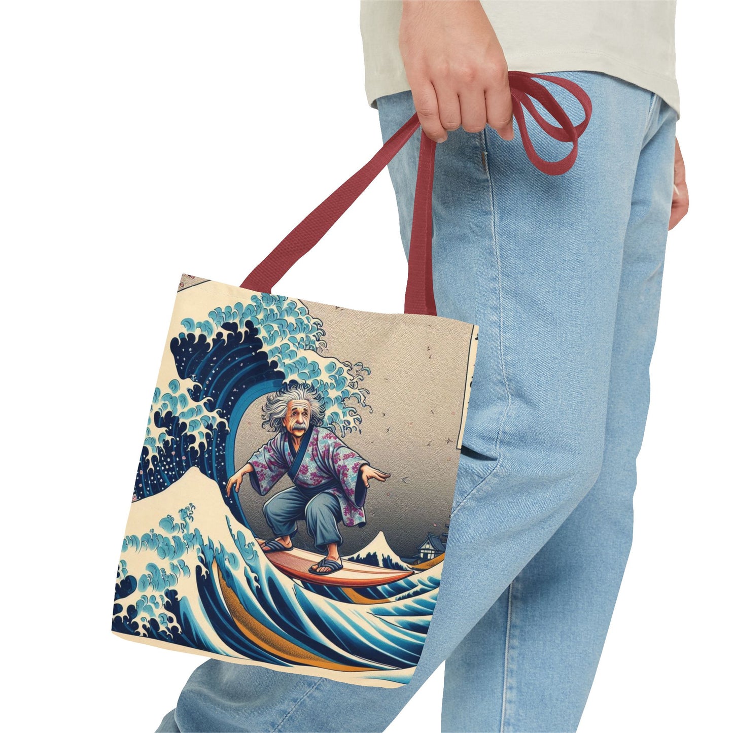 Einstein's Brain Waves Tote Bag