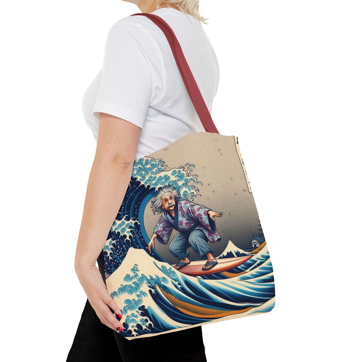 Einstein's Brain Waves Tote Bag