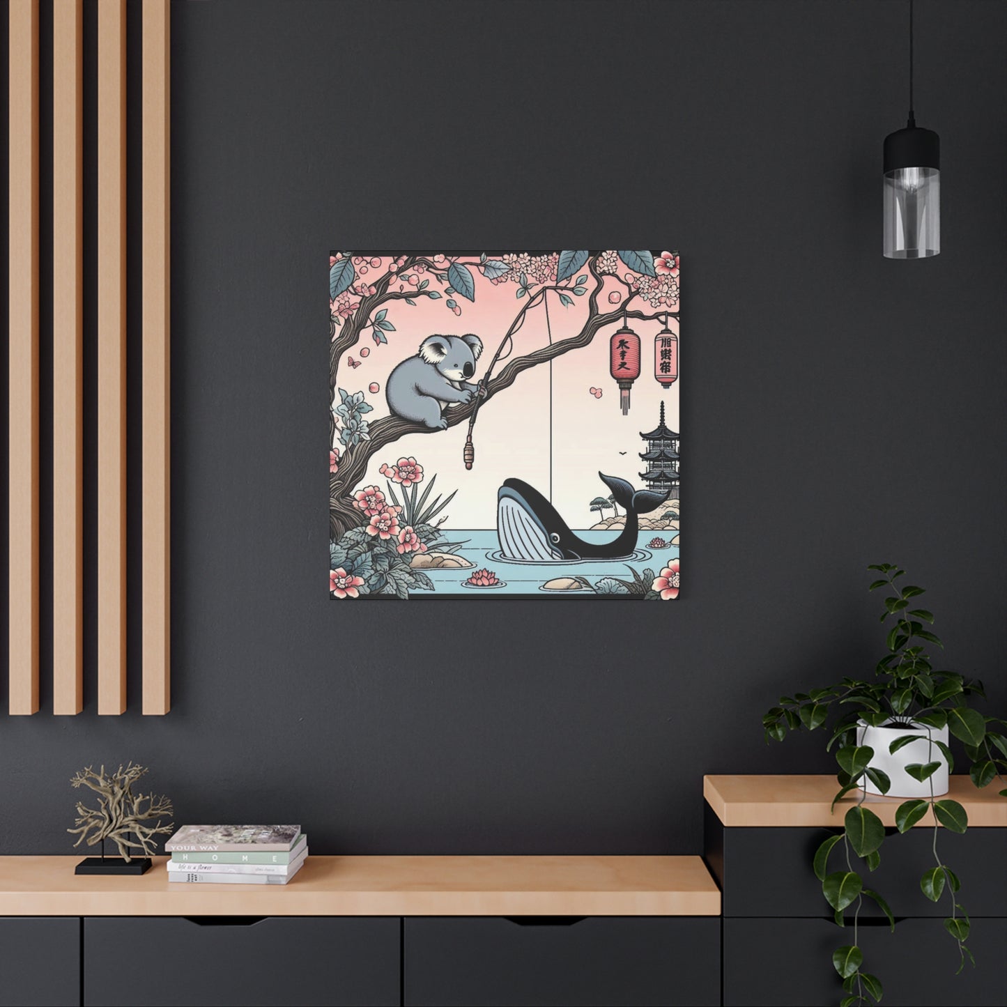Koala & Whale Canvas