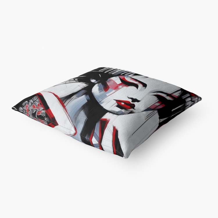 Neo Geisha Pillow